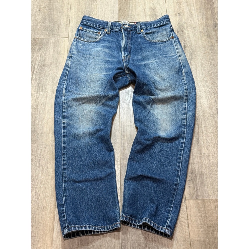 Levis 505 Regular Fit Mens Blue Denim Jeans 34x29 Medium Wash Straight Leg
